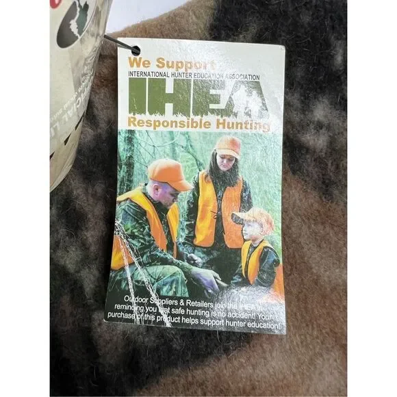 NWT Mossy Oak Fleece Face Mask Brown Duck Lined - Picture 4 of 9